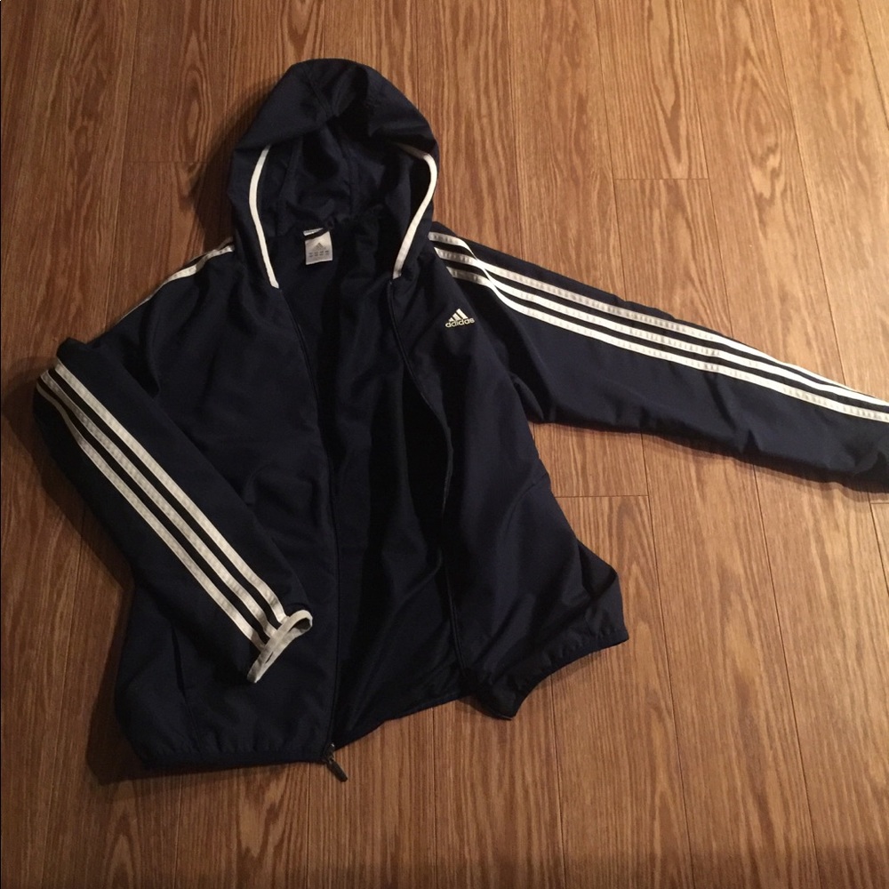 adidas hooded track jacket